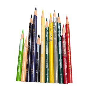 12 Vintage Berol Prismacolor & Laurentien Colored Pencils 80s-90s Artist